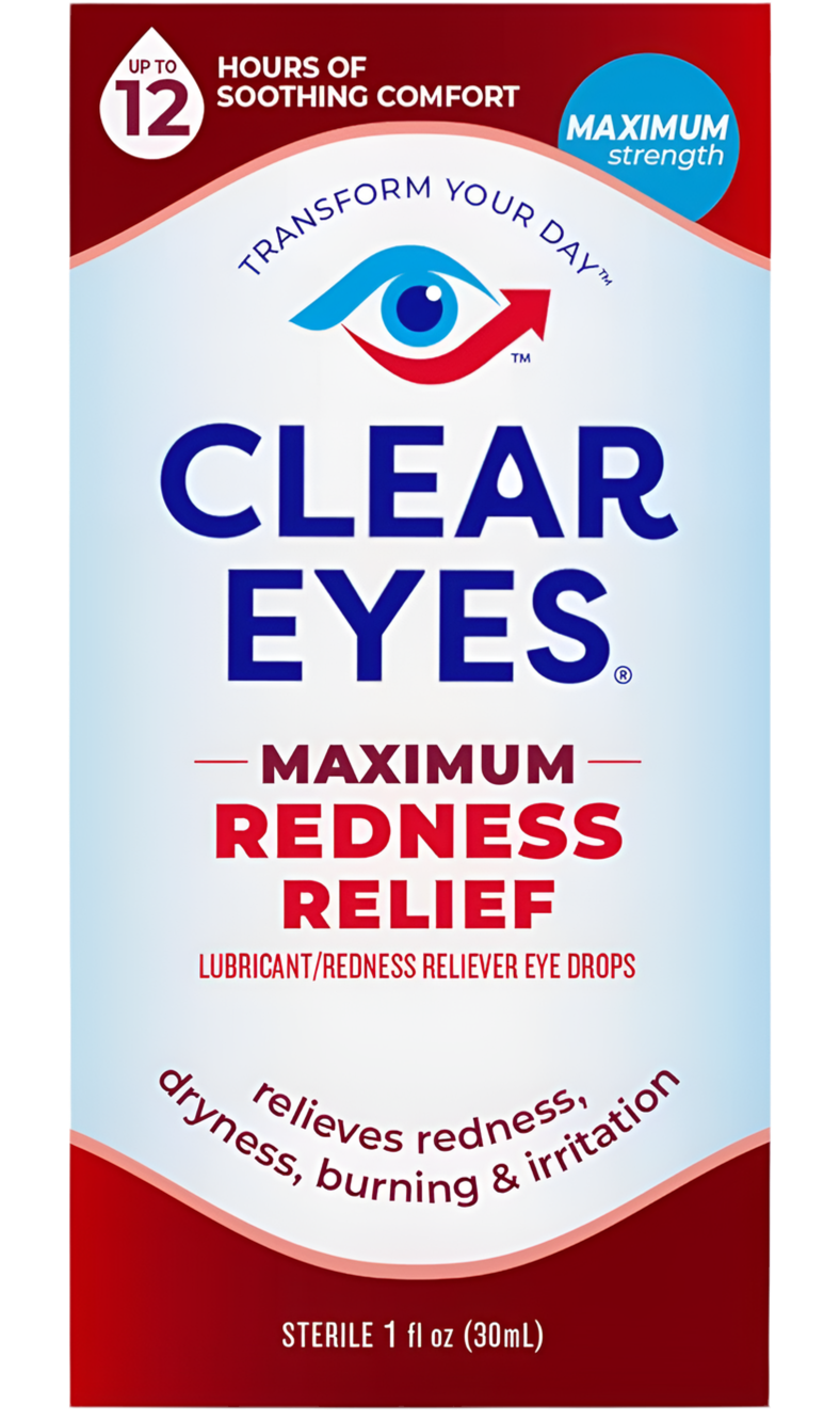 Clear Eyes Maximum Redness Eye Relief Lubricant Eye Drops