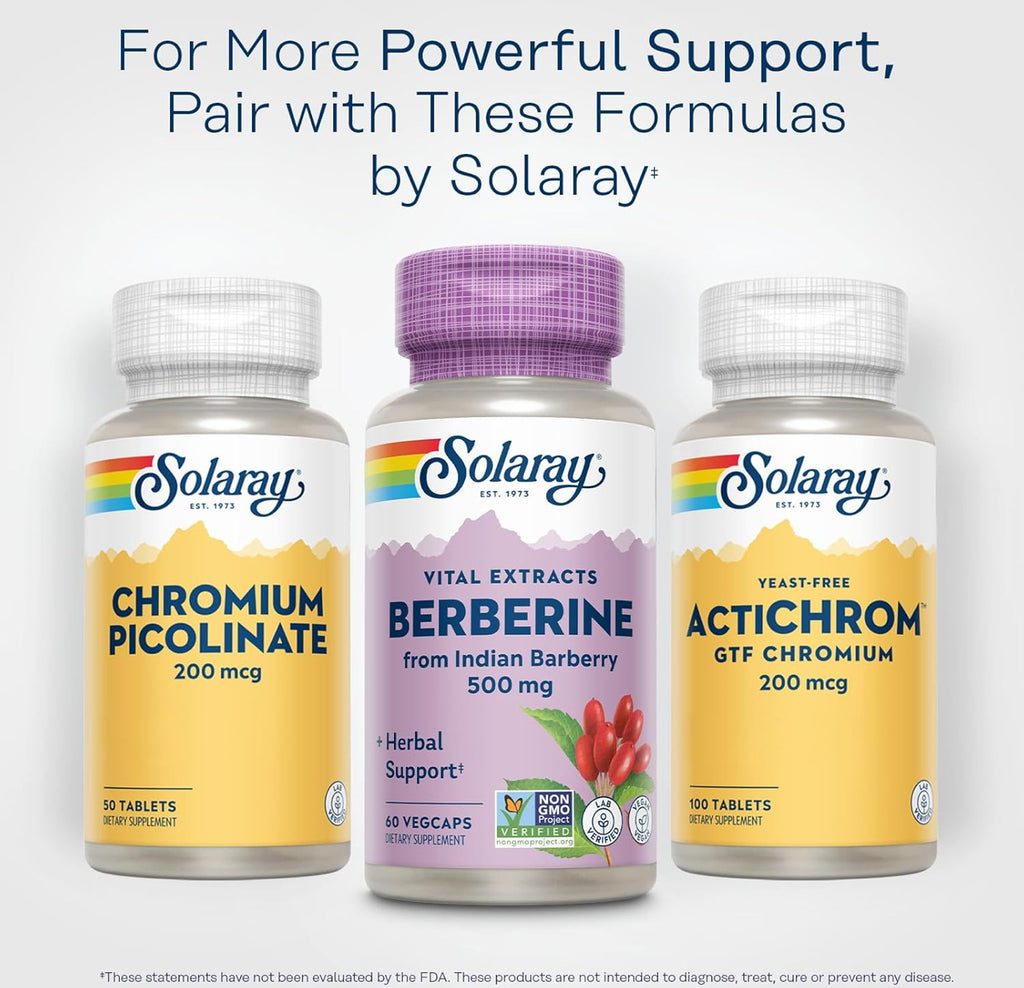Berberine Solaray Glucose Support 500mg