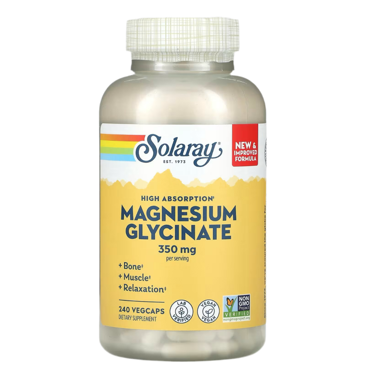 Magnesium Glycinate 350mg - Solaray