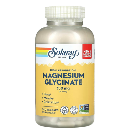 Magnesium Glycinate 350mg - Solaray