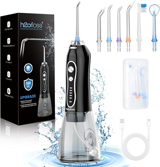 H2ofloss Water Dental Flosser Teeth Pick - Cordless - 300ml Water Tank