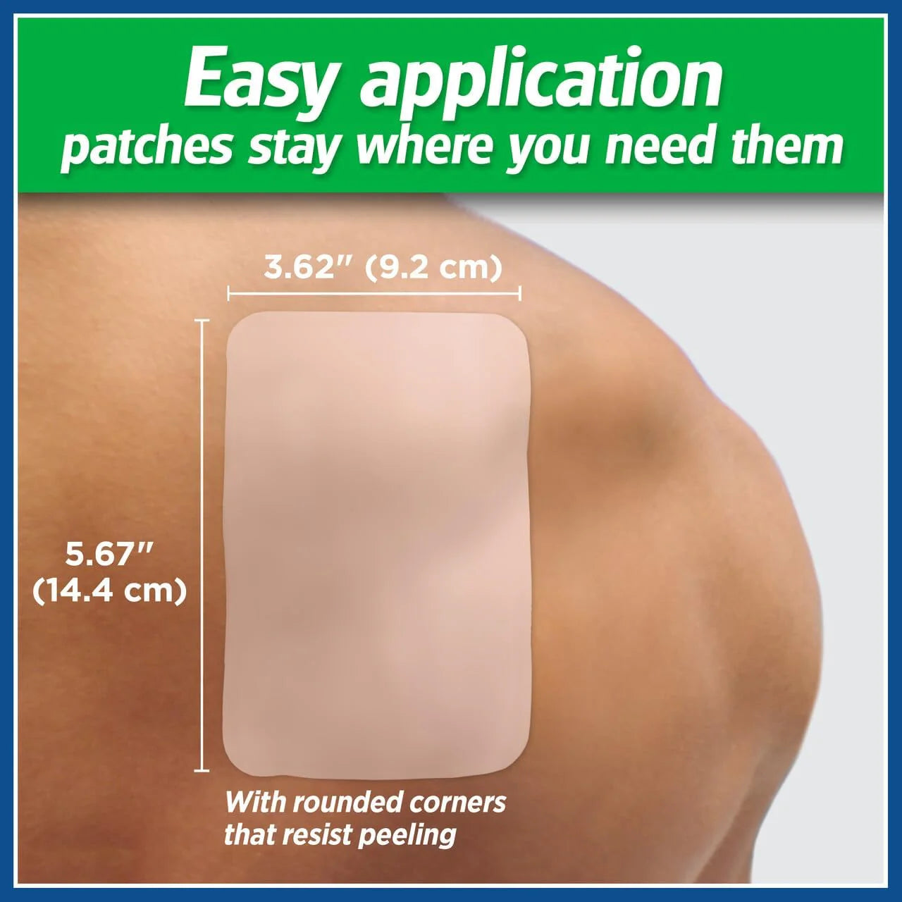 Salonpas Pain Relieving Patch for Back, Neck, Shoulder, Knee Pain and Muscle Soreness - 8 Hour Pain Relief