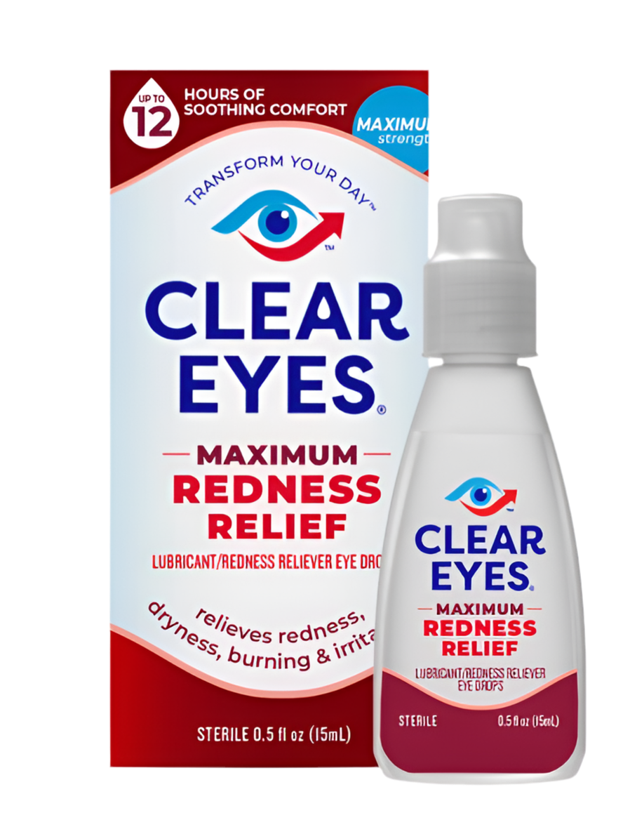 Clear Eyes Maximum Redness Eye Relief Lubricant Eye Drops