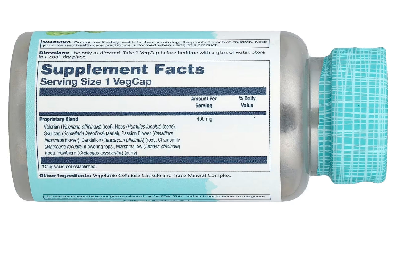 Solaray Sleep Blend SP-17 – Herbal Sleep Support – 100 VegCaps