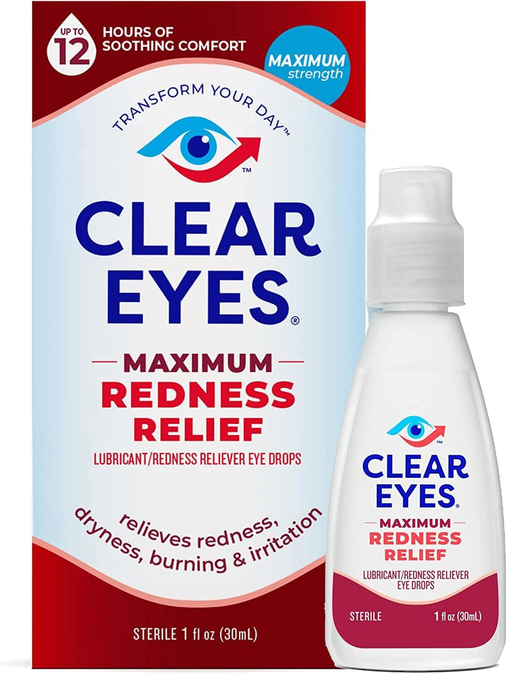 Clear Eyes Maximum Redness Eye Relief Lubricant Eye Drops