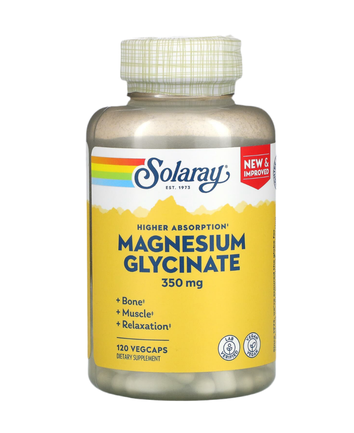 Magnesium Glycinate 350mg - Solaray