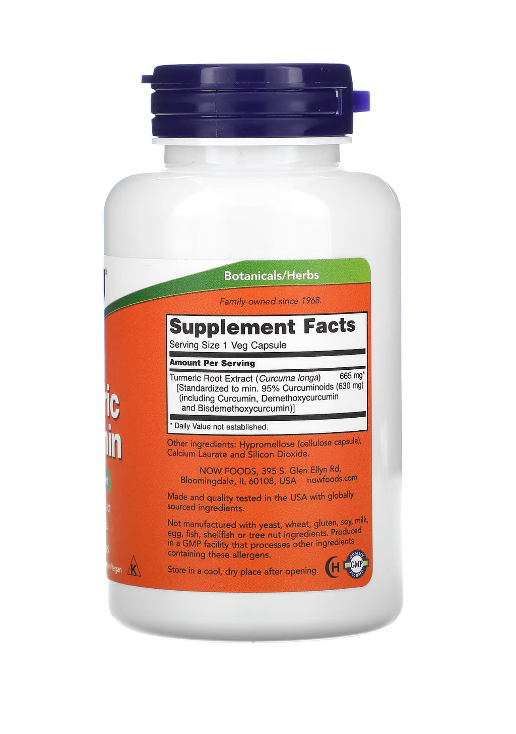 NOW Turmeric Curcumin 665mg – Supports Joint & Immune Health – 60 Veg Capsules