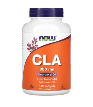NOW CLA 800mg – Supports Fat Metabolism & Healthy Weight – 180 Softgels