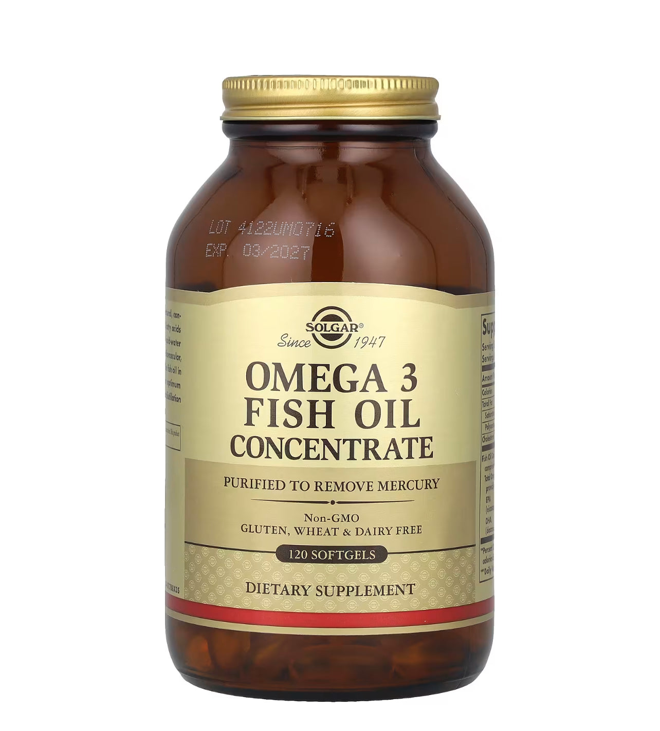 Omega 3 Fish Oil Concentrate- 120 softgel