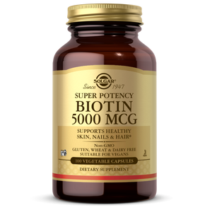 BIOTIN 5000 MCG 100 VEGETABLE CAPSULES