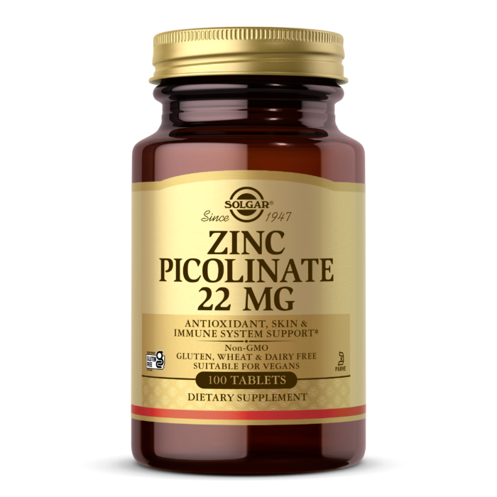 Solgar, Zinc Picolinate, 22 mg, 100 Tablets