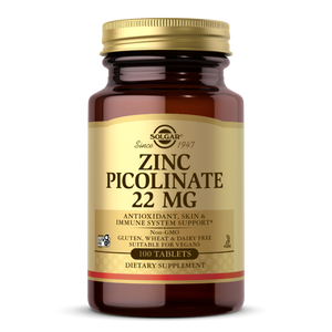 Solgar, Zinc Picolinate, 22 mg, 100 Tablets