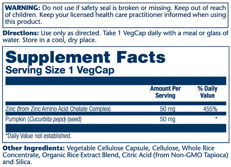 Zinc 50mg Solaray